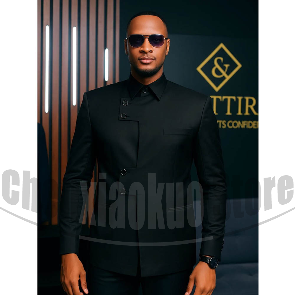 Men Formal Wear Modern - Terno Masculino Moderno com Gola Mandarim,