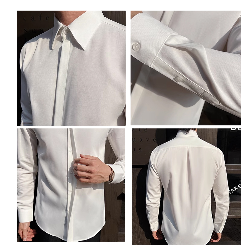 Camisa social masculina branca - Men Formal Wear Modern avaliação e preço